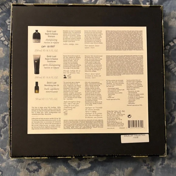 Oribe Gold Lust Hair Care Trio - Black and Gold - Picture 4 of 4